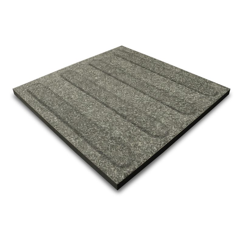 Taktile keramiske fliser med ribber – Hvit/grå spettet 30*30 cm
