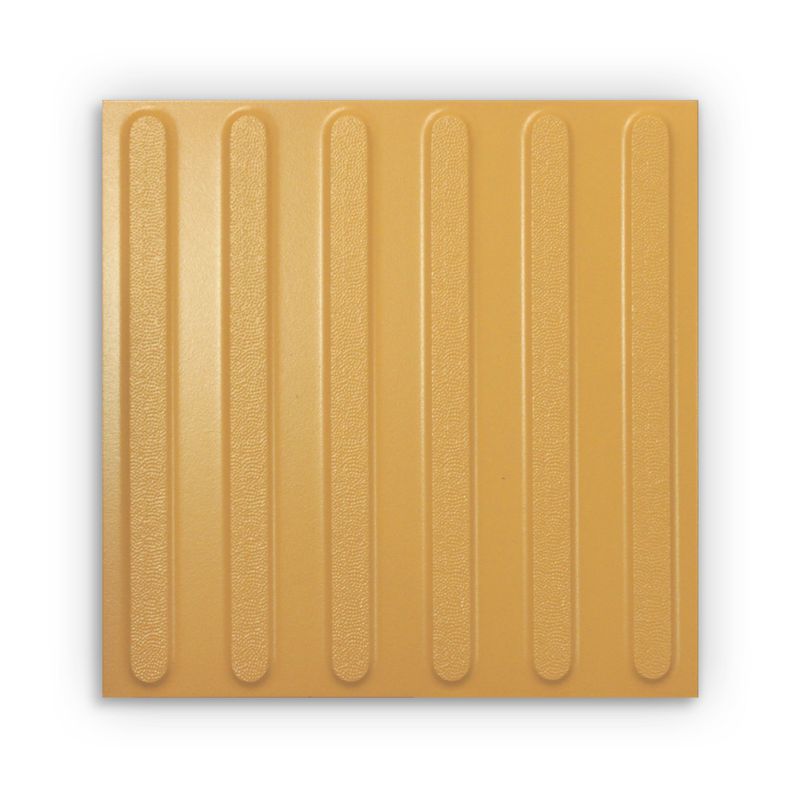 Taktile keramiske fliser med ribber - Oransje/lysebrun 40*40 cm