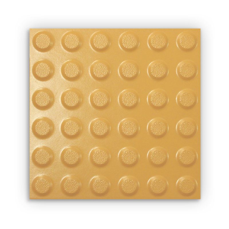 Taktile keramiske fliser med knotter - Oransje/lysebrun 30*30 cm