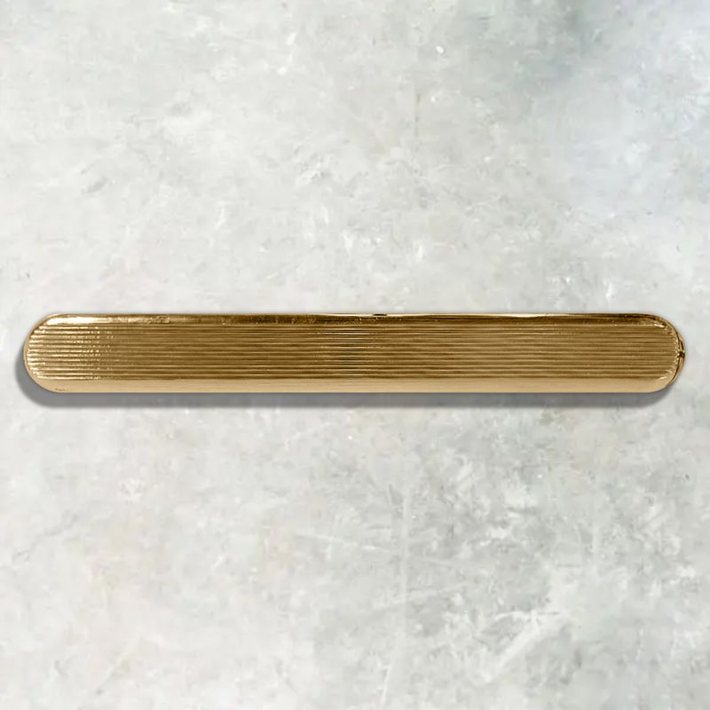 Taktile ribber i messing - 28cm med plugg. Velg variant. 