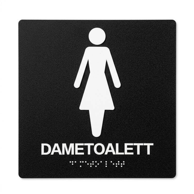 Taktile skilt - Dametoalett